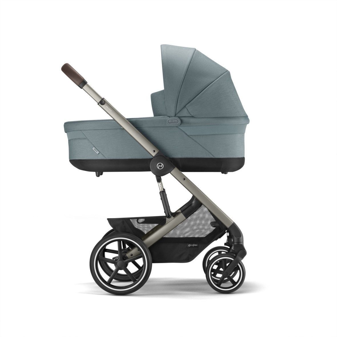 Coche Cybex Balios s lux sky blue con silla y capazo