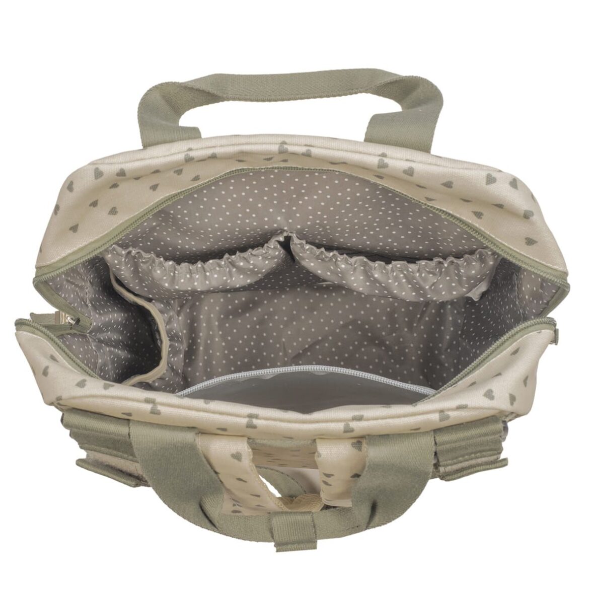 Mochila-Corazones-Poppy-Musgo-Walking-Mum2