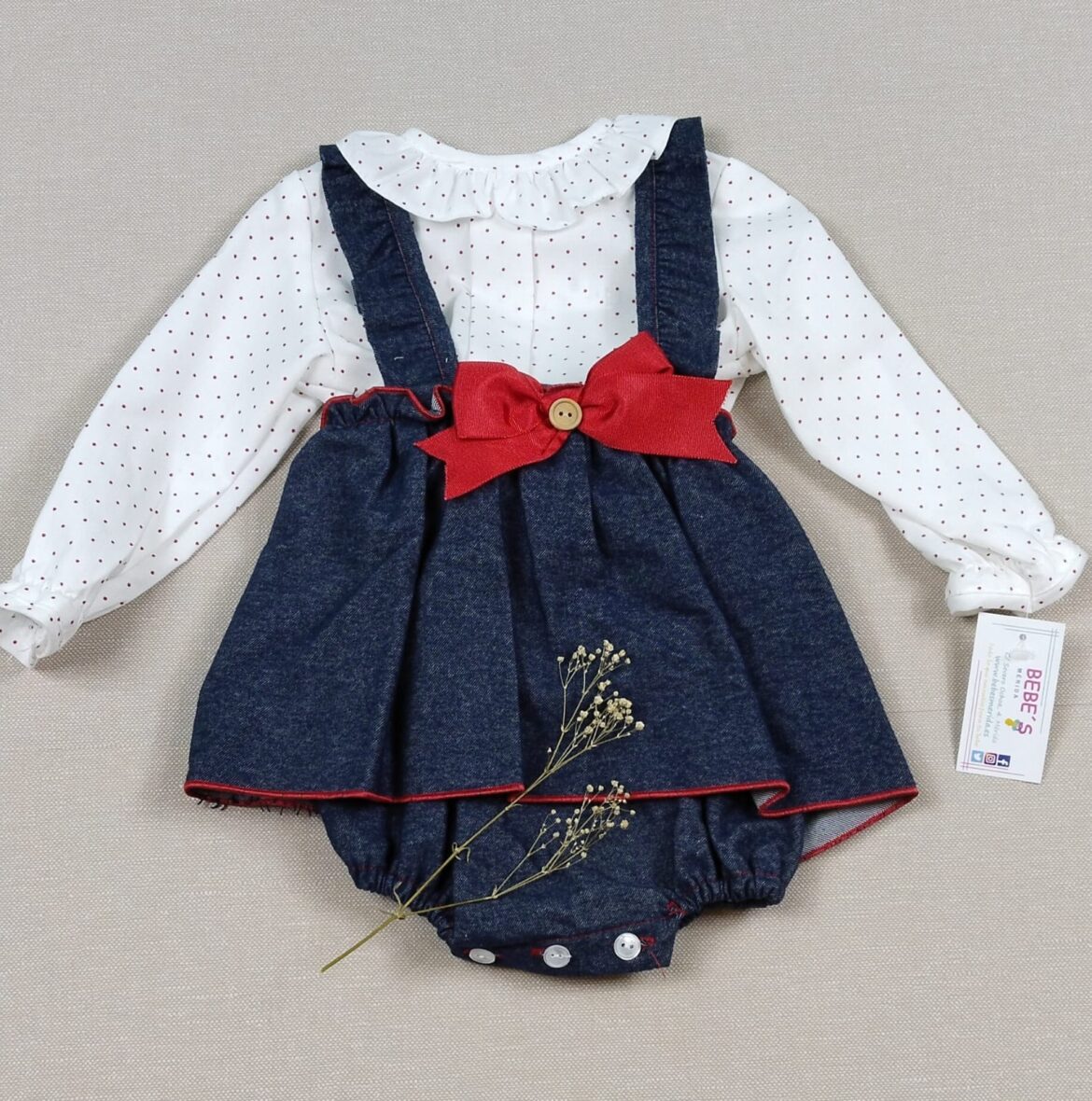 Conjunto falda blusa baby ferr