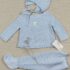 Conjunto 3p unisex bibe artesania aranda