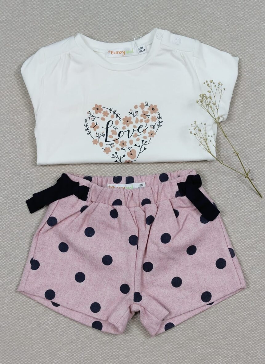 Conjunto camiseta short 21153 babybol