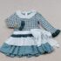 Vestido punto tela escocia foque