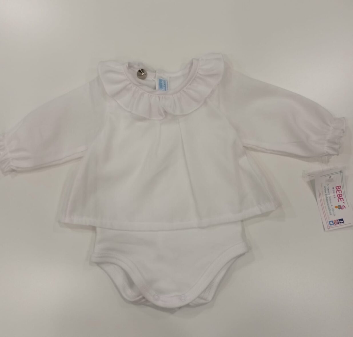Camisa body algodón m/l mac ilusión