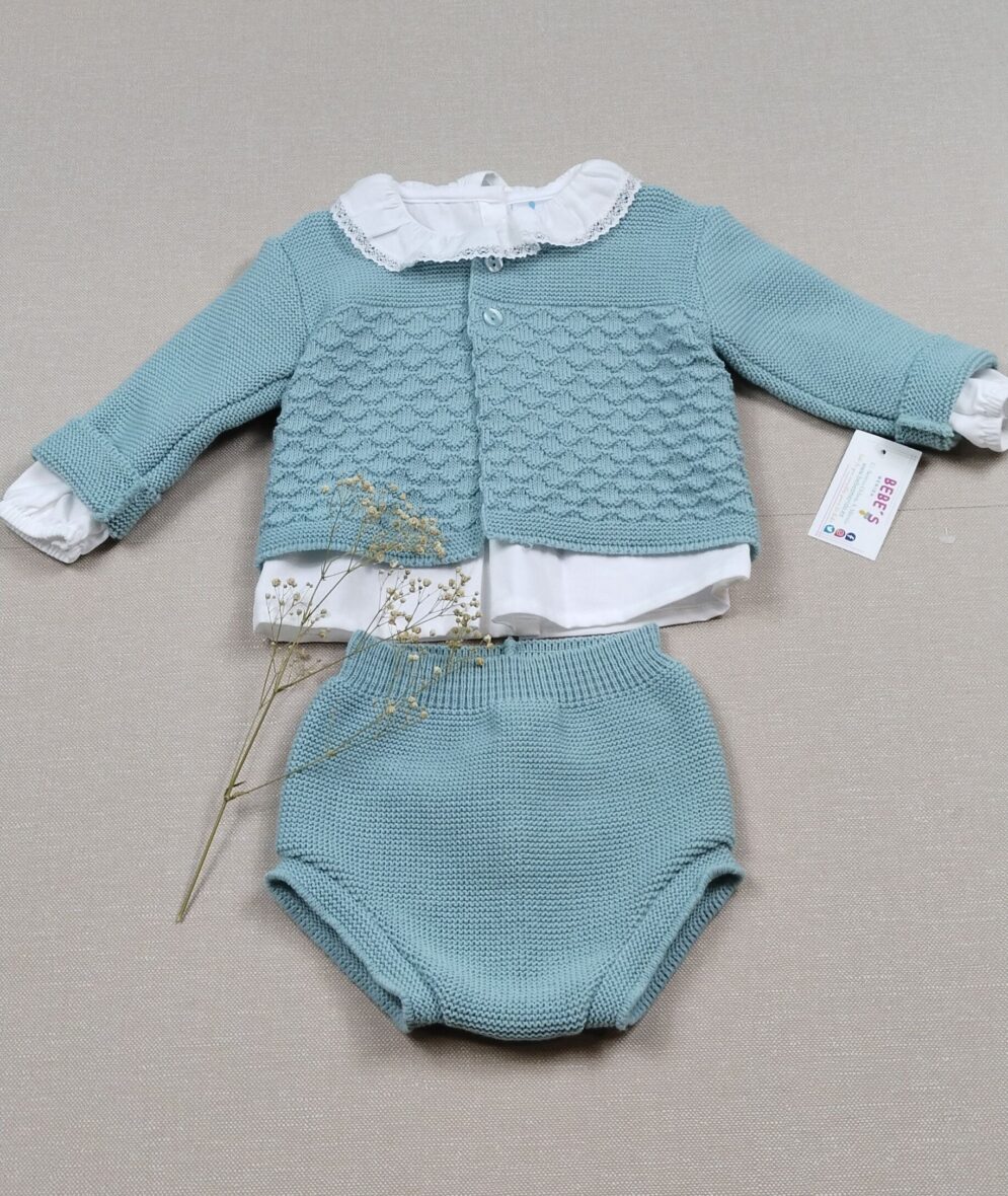 Conjunto 3p braga blusa noelia asga textil