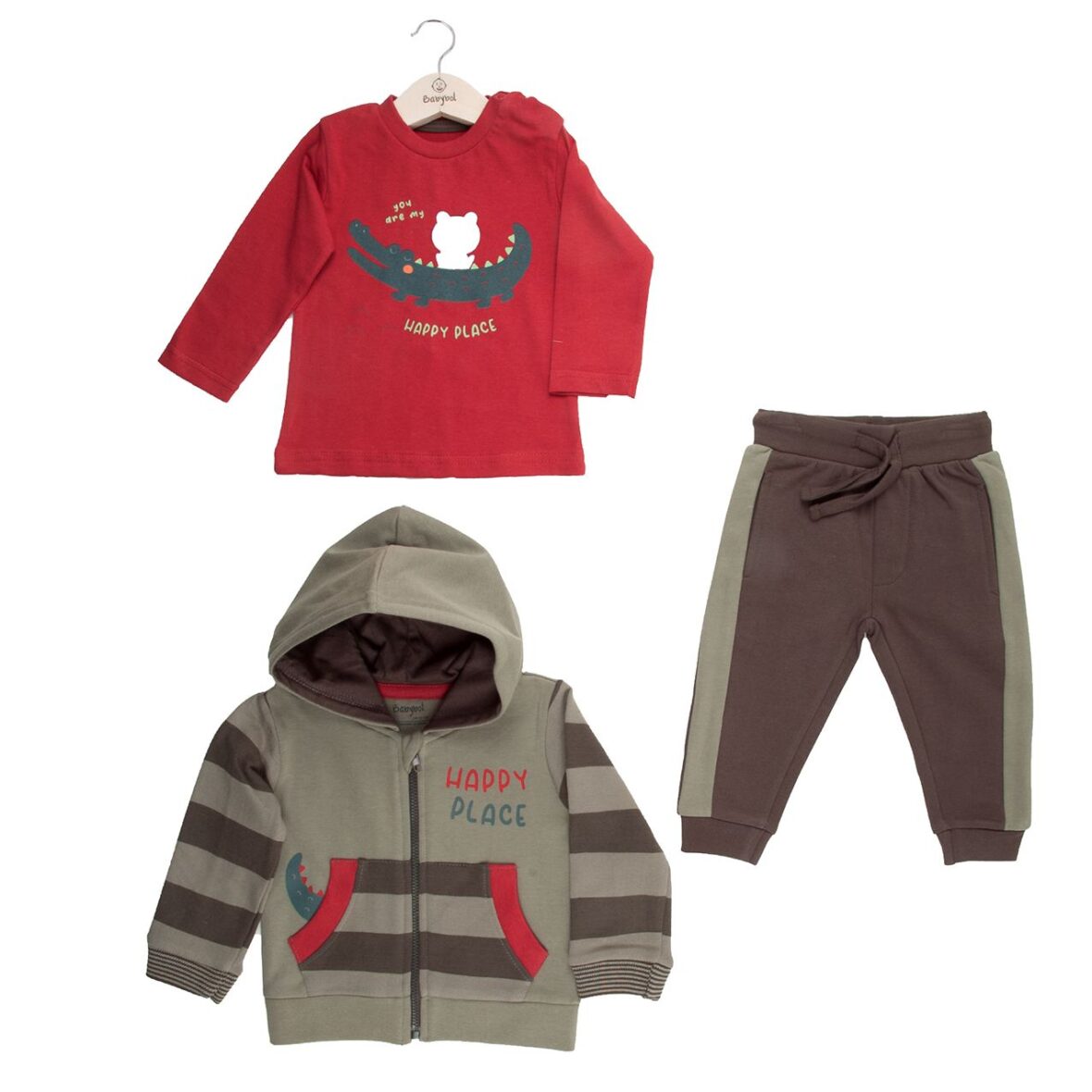 Conjunto 3p happy babybol 22214