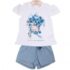 Conjunto 2p muñeca flores 12145 babybol primavera