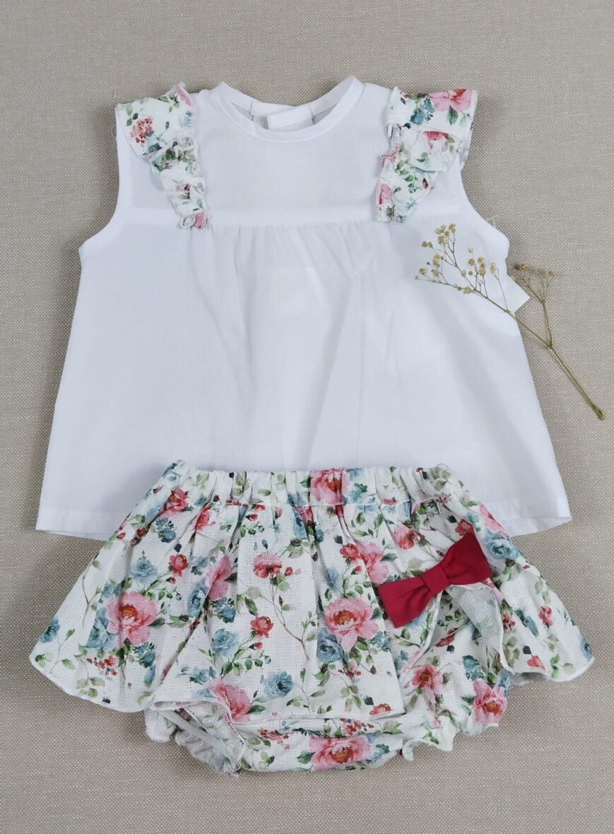 Conjunto niña 2p flores Baby Ferr