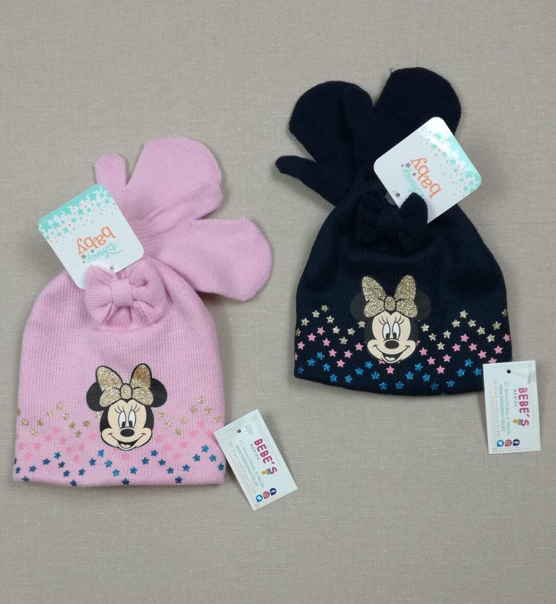 Gorro + guantes minnie sun city