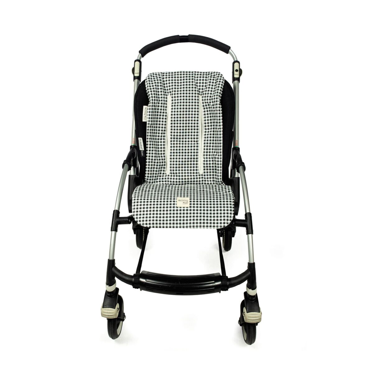 Funda silla vichy negro walking mum