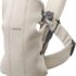 Mochila porteo babybjorn mini bebé tejido jersey beige