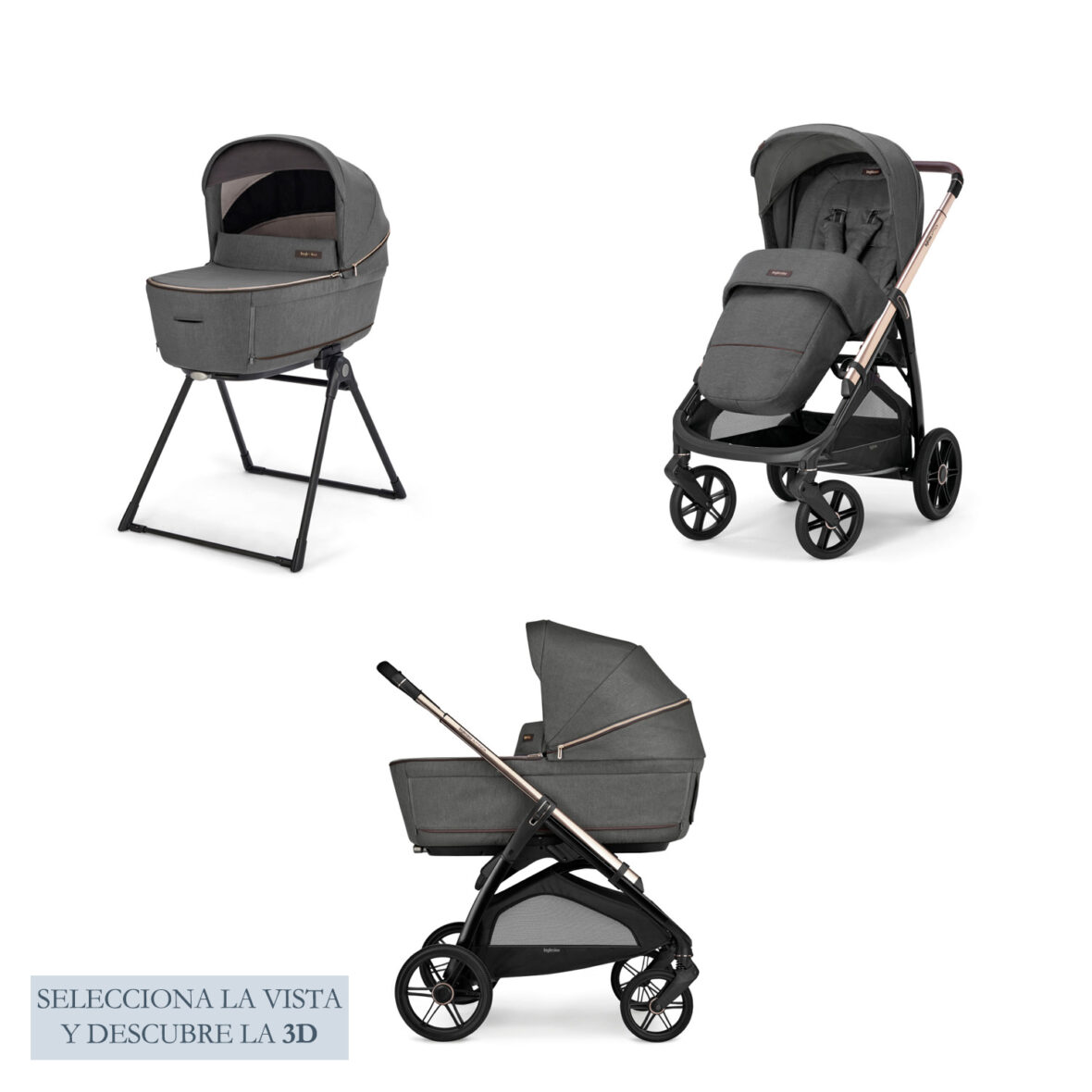 carrito aptica inglesina 2025 gris oscuro