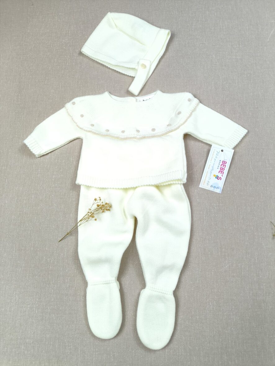 Conjunto 3p cuello volante Cucadas