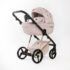 Coche rosa flores ecopiel quantun deluxe